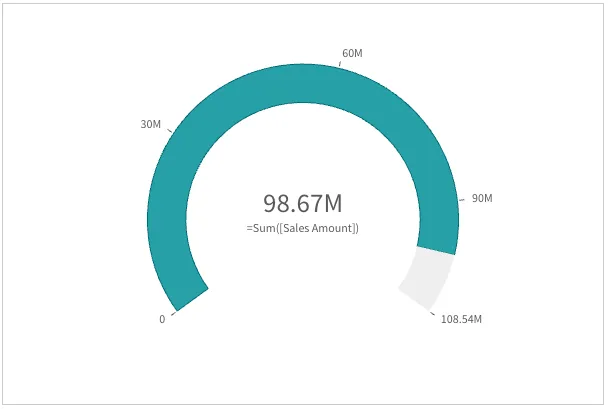 Radial gauge with customized limits